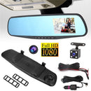 Espejo Para Vehículo Dvr Con Camara Delantera Y Camara De Reversa Pantalla